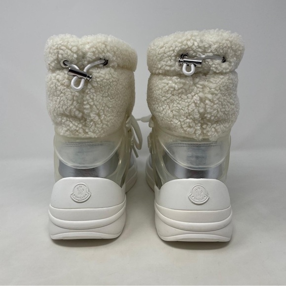 MONCLER Insolux M Rubber Trimmed Fleece Metallic and Leather Snow Boots - NWT - Picture 11 of 14